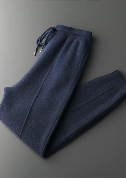 Men's Joggers Grey Extra-Fine Merino Wool Relaxed Fit 10