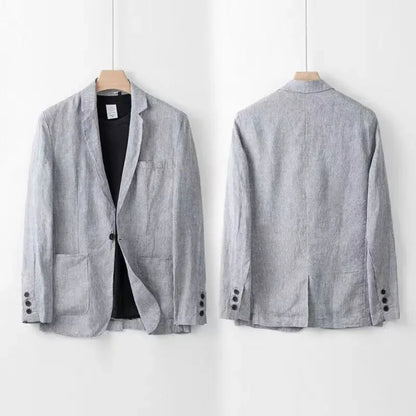 Men's Linen Set Beige 100% Linen