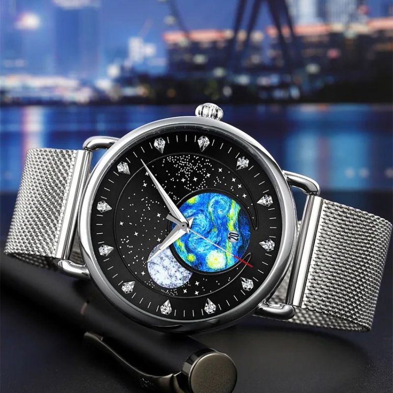 Men's Mechanical Watch with Glow-in-the-Dark Feature, Water-Resistant and Shock Resistant, Elegant Design for Everyday Wear 4