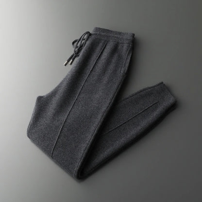 Men's Pants High-Waisted Warm Merino Wool Casual Business 7