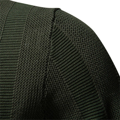 Men's Polo Shirt Blue Striped Cotton