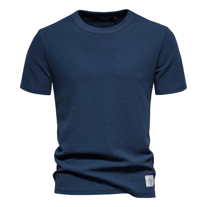 Men's Polo Shirt Light Blue Breathable Fabric