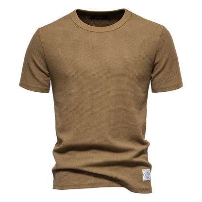 Men's Polo Shirt Light Blue Breathable Fabric