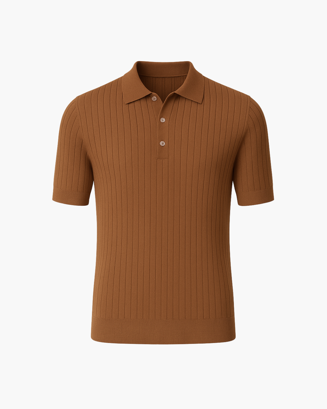 Men's Polo Shirt Navy Blue Knit Cotton 3