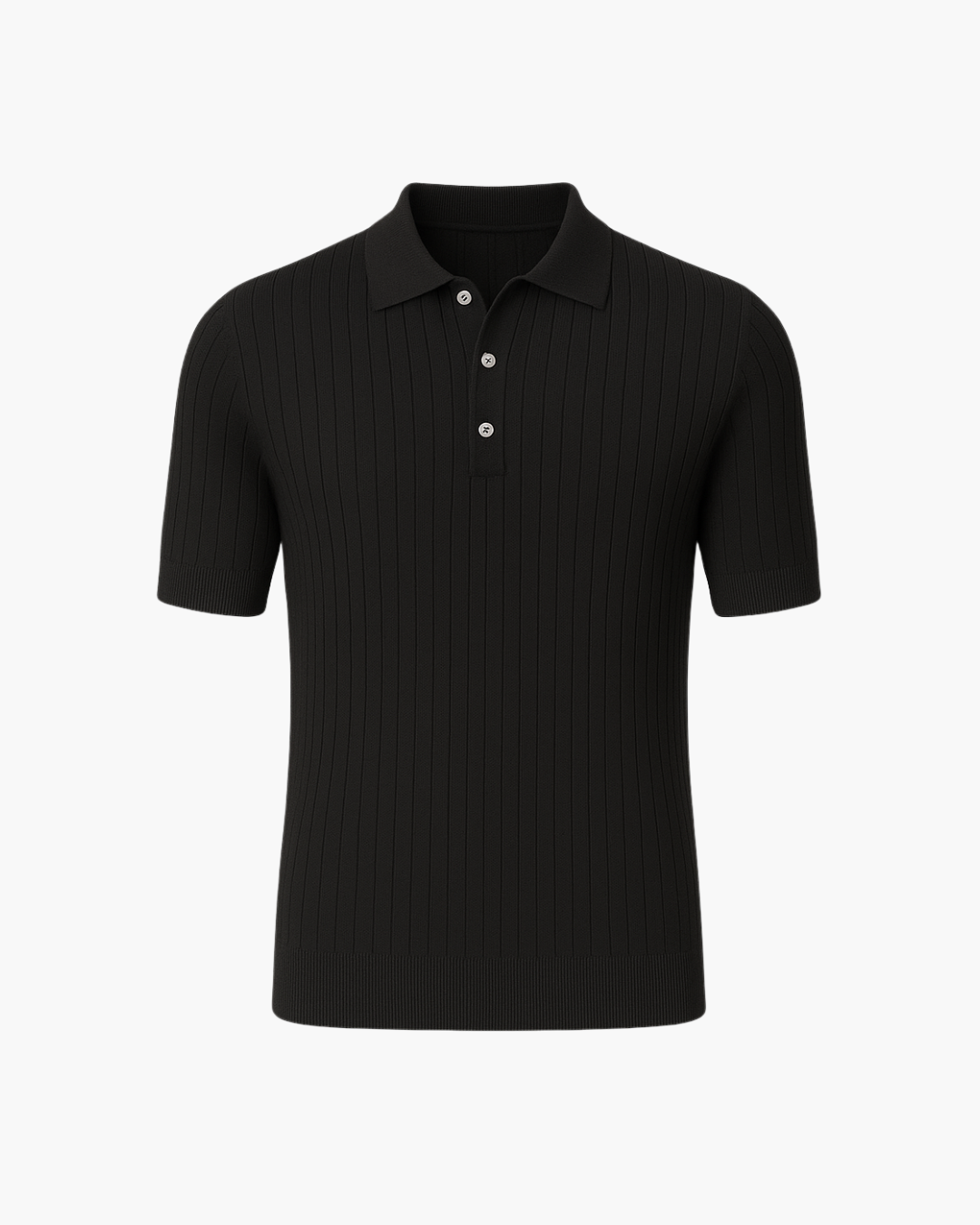 Men's Polo Shirt Navy Blue Knit Cotton 4