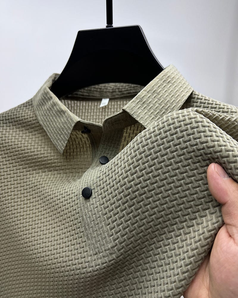 Men's Polo Shirt Navy Piqué Cotton 1