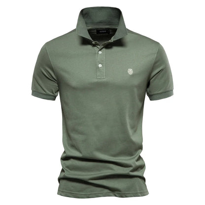 Men's Polo Shirt White 100% Cotton