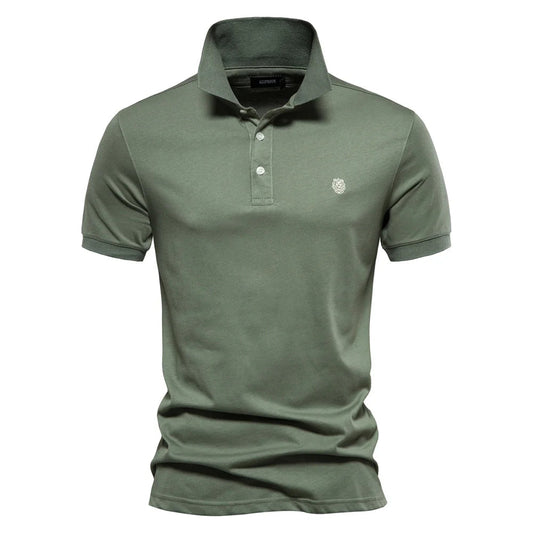 Men's Polo Shirt White 100% Cotton