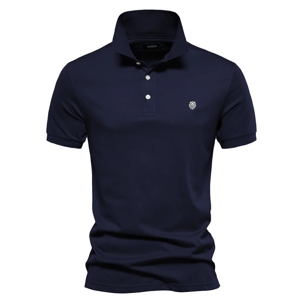 Men's Polo Shirt White 100% Cotton