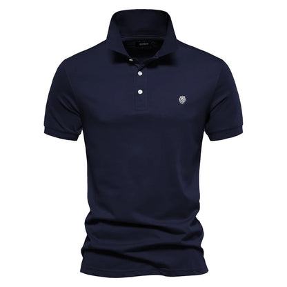 Men's Polo Shirt White 100% Cotton