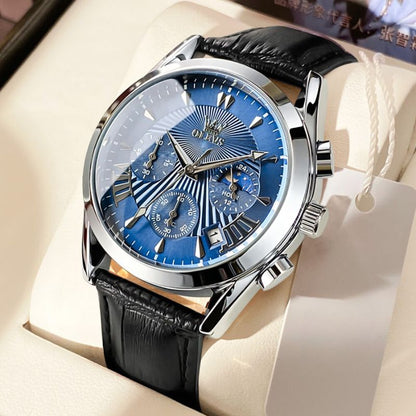 Men's Quartz Watch – Moon Phase Display