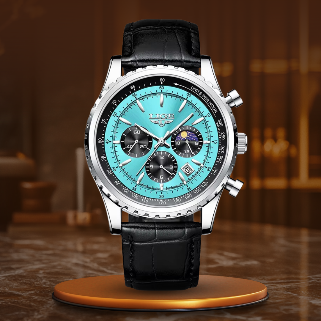 Men's Quartz Watch with Slim Strap, Waterproof Design, Luminous Hands, Shock Resistant – Elegant Timepiece for Any Occasion 4