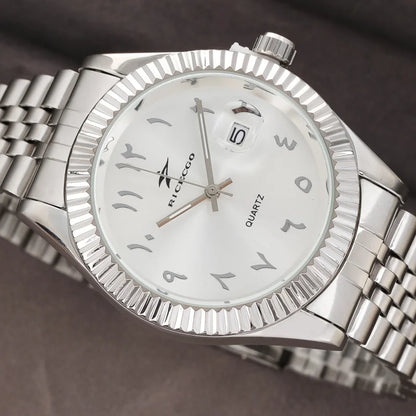 Men's Quartz Watch with Stainless Steel Band – Classic Casual and Sport Design 42mm Case