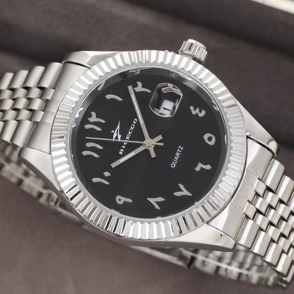 Men's Quartz Watch with Stainless Steel Band – Classic Casual and Sport Design 42mm Case