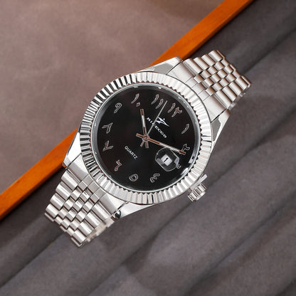 Men's Quartz Watch with Stainless Steel Band – Classic Casual and Sport Design 42mm Case