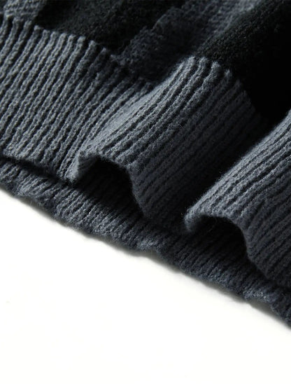 Men's Sweater Blue Cotton Blend 3