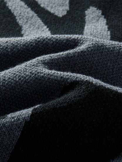 Men's Sweater Blue Cotton Blend 4