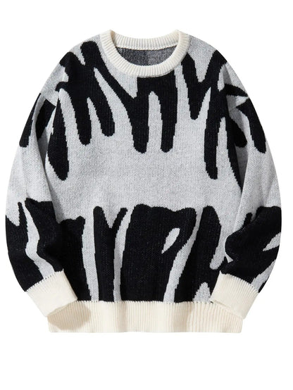 Men's Sweater Blue Cotton Blend 9