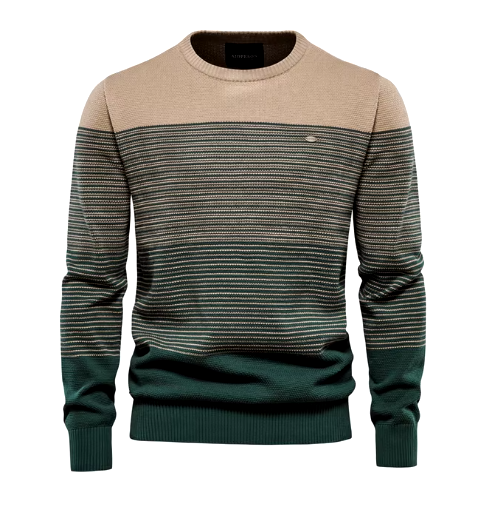 Men's Sweater Gray Cotton Blend Tailored Fit 0