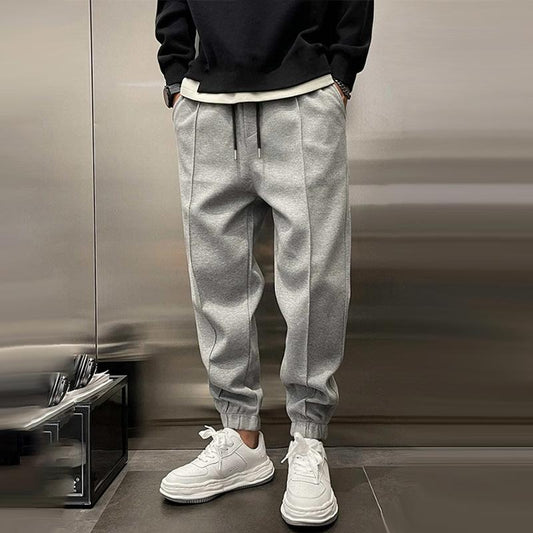 Men's Track Pants Black Durable Fabric 0