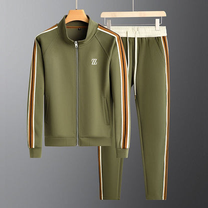 Men's Tracksuit Black Lycra Athletic Set