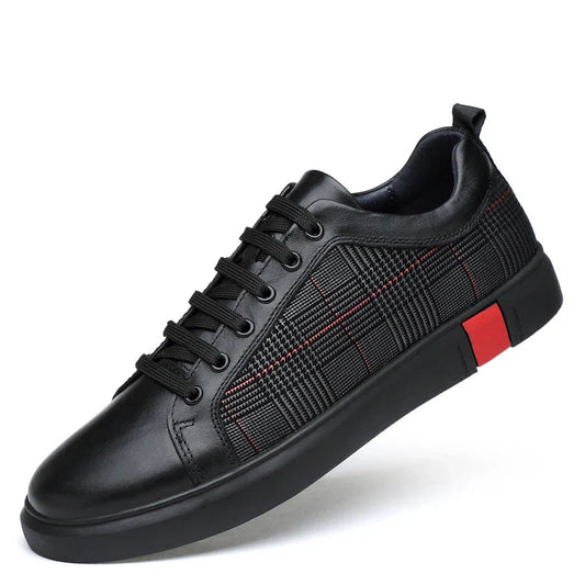 Men's Trainers White Leather Italian Design