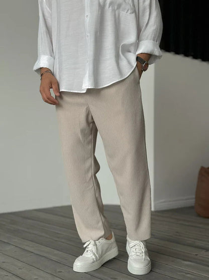 Men's Trousers Beige Premium Fabric 0
