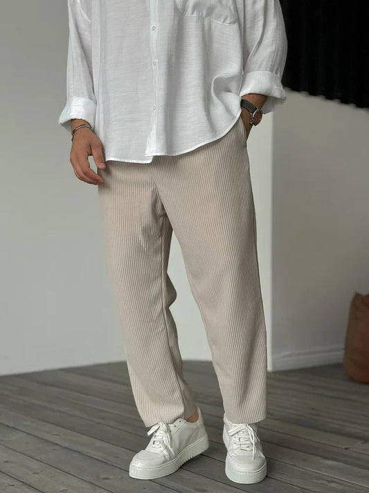 Men's Trousers Beige Premium Fabric 0
