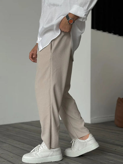 Men's Trousers Beige Premium Fabric 2