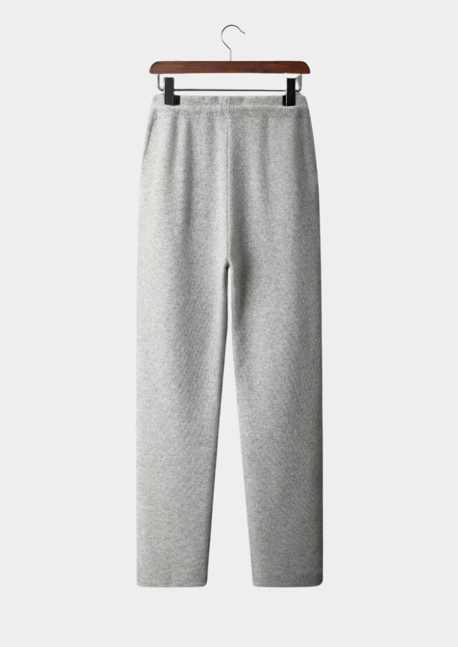 Men's Trousers Grey Extra-Fine Merino Wool 2