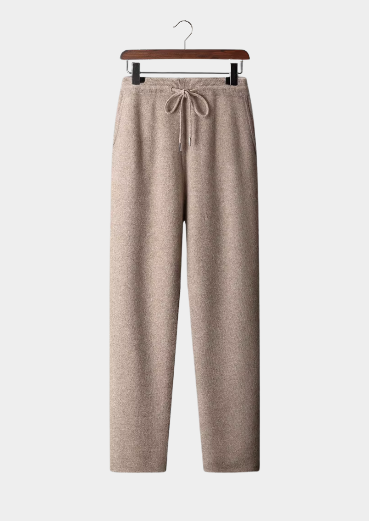 Men's Trousers Grey Extra-Fine Merino Wool 3