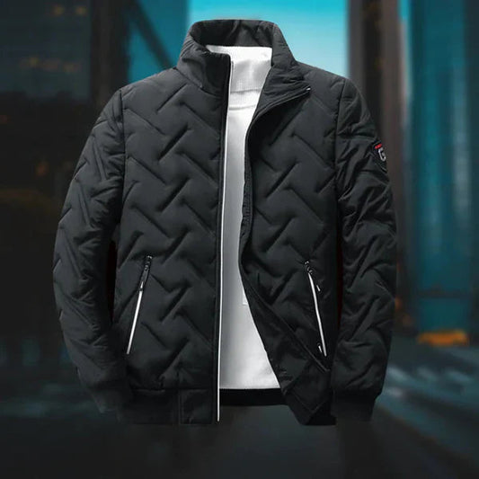 Men's Winter Jacket Gray Wool Blend 0