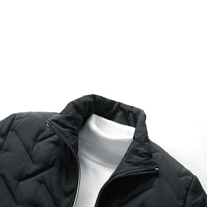 Men's Winter Jacket Gray Wool Blend 8