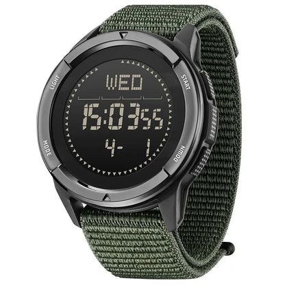 Military Digital Sports Watch with Compass and Water Resistance – Lightweight Carbon Fiber Design 0