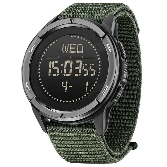 Military Digital Sports Watch with Compass and Water Resistance – Lightweight Carbon Fiber Design 0