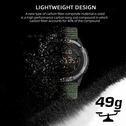 Military Digital Sports Watch with Compass and Water Resistance – Lightweight Carbon Fiber Design 5