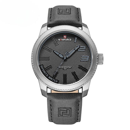 Military Shockproof Leather Watch with Water Resistance and Quartz Movement 5