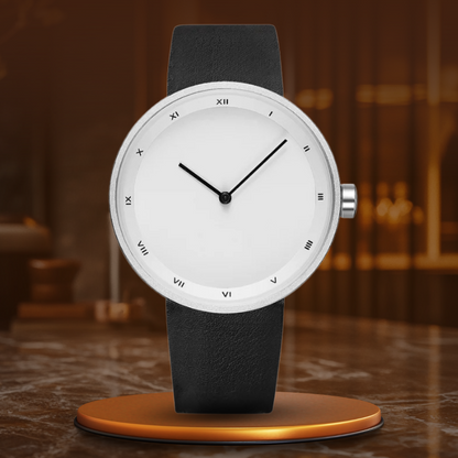 Minimalist Quartz Wrist Watch for Men – Slim Waterproof Design with PU Strap and Elegant Dial 10