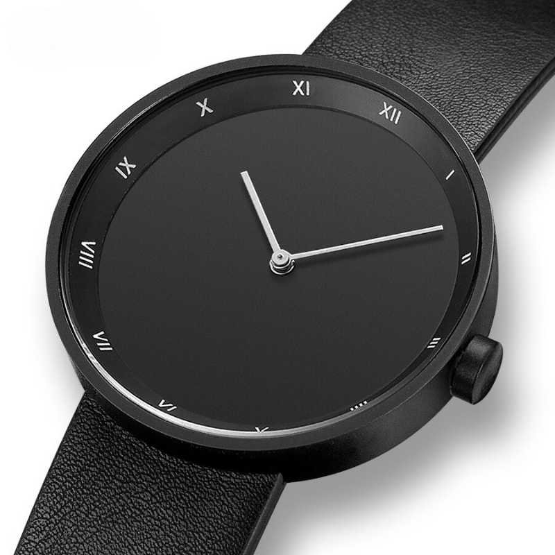 Minimalist Quartz Wrist Watch for Men – Slim Waterproof Design with PU Strap and Elegant Dial 3