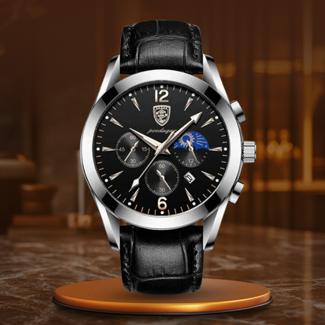 Modern Men's Watch with Quartz Movement, Luminous Functionality, Stainless Steel Case