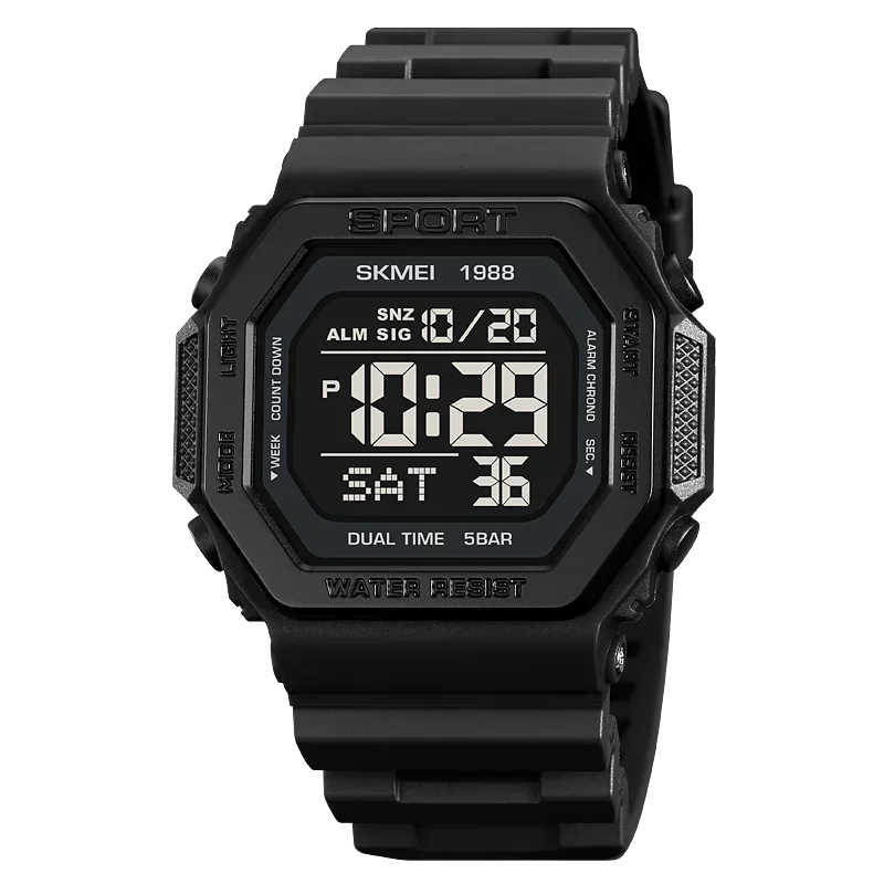 Multifunctional Military Digital Watch with LED Display and 30 ATM Water Resistance – Ideal for Outdoor Adventures 10