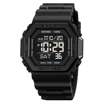 Multifunctional Military Digital Watch with LED Display and 30 ATM Water Resistance – Ideal for Outdoor Adventures 10