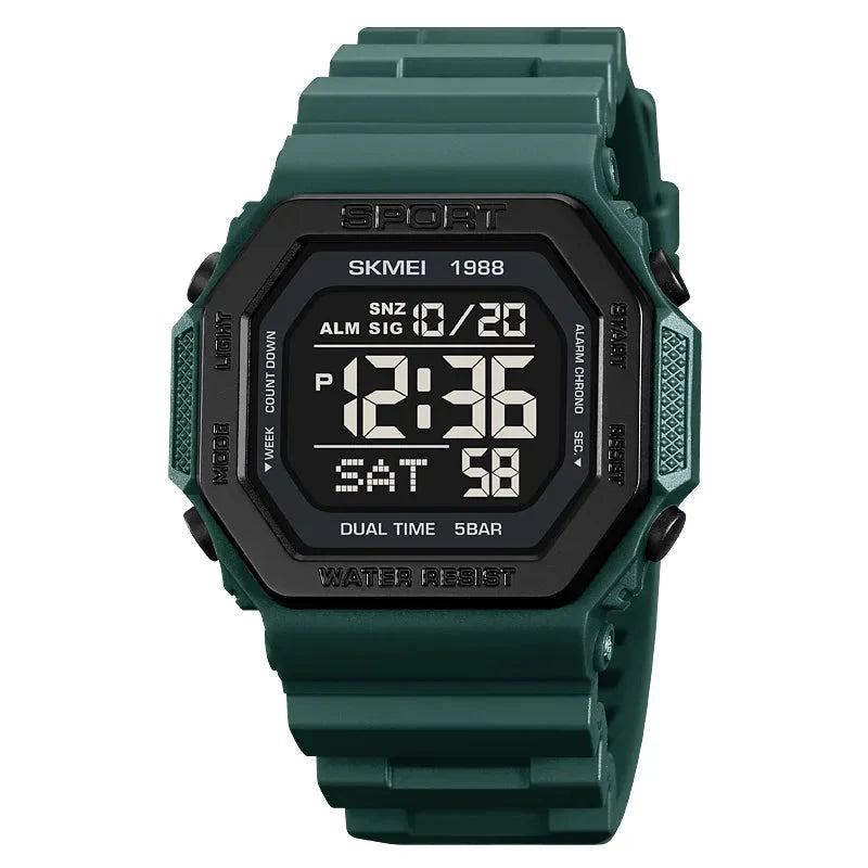 Multifunctional Military Digital Watch with LED Display and 30 ATM Water Resistance – Ideal for Outdoor Adventures 3