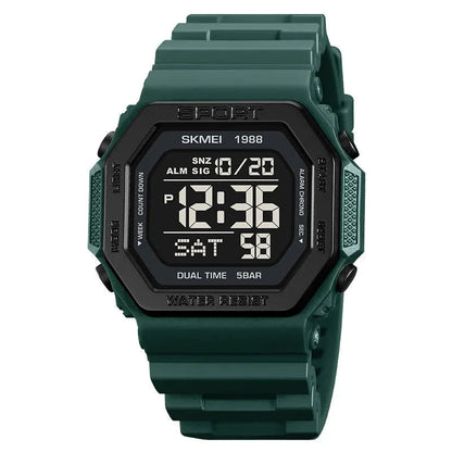 Multifunctional Military Digital Watch with LED Display and 30 ATM Water Resistance – Ideal for Outdoor Adventures 3