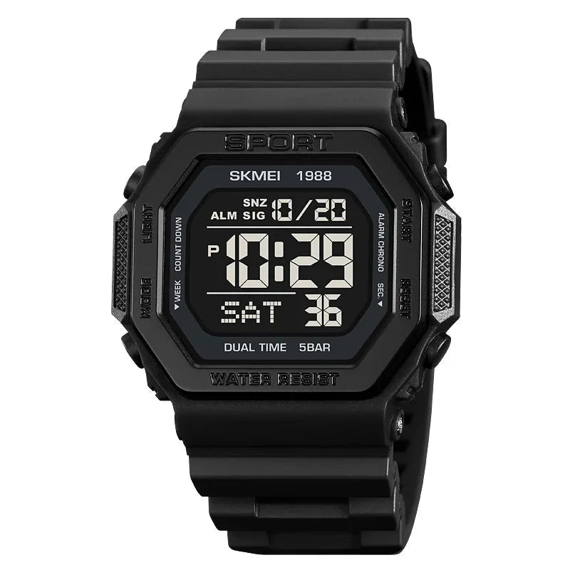 Multifunctional Military Digital Watch with LED Display and 30 ATM Water Resistance – Ideal for Outdoor Adventures 4
