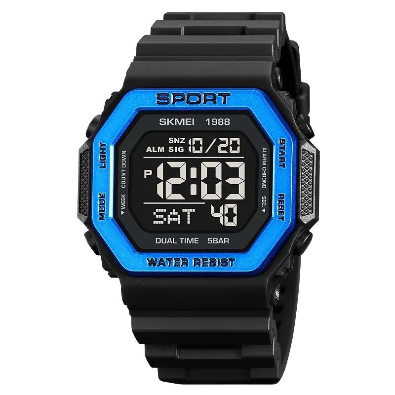 Multifunctional Military Digital Watch with LED Display and 30 ATM Water Resistance – Ideal for Outdoor Adventures 7