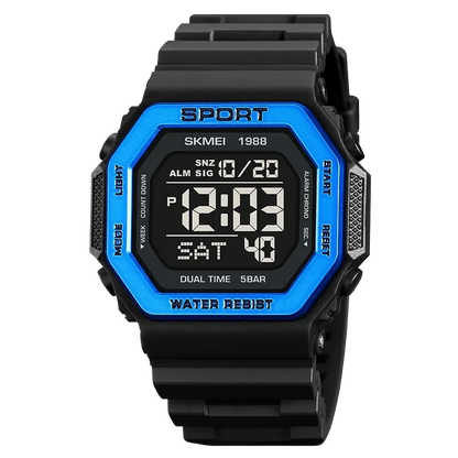 Multifunctional Military Digital Watch with LED Display and 30 ATM Water Resistance – Ideal for Outdoor Adventures 7