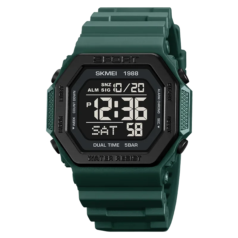 Multifunctional Military Digital Watch with LED Display and 30 ATM Water Resistance – Ideal for Outdoor Adventures 8