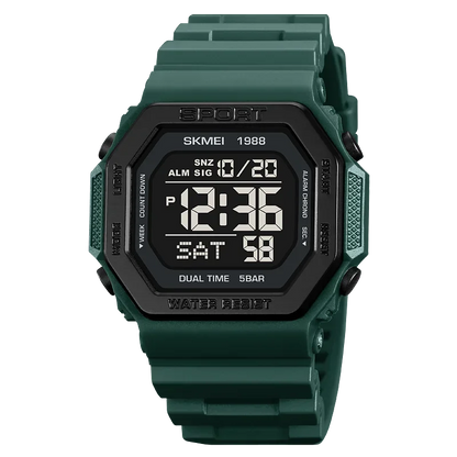 Multifunctional Military Digital Watch with LED Display and 30 ATM Water Resistance – Ideal for Outdoor Adventures 8