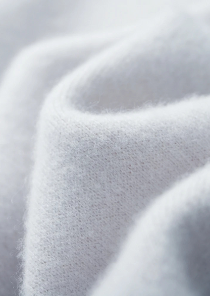 Premium Cashmere Two-Tone Zipper Hoodie